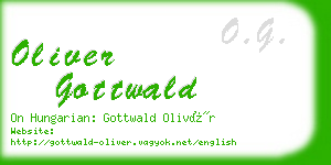 oliver gottwald business card